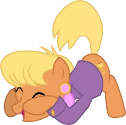 Size: 3042x3001 | Tagged: safe, artist:cloudyglow, derpibooru import, ms. harshwhinny, earth pony, pony, flight to the finish, .ai available, clothes, cute, ear piercing, earring, eyes closed, female, jewelry, mare, ms. cutewhinny, ms. harshkitty, open mouth, piercing, simple background, smiling, solo, transparent background, unprofessional, vector