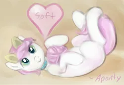 Size: 3205x2206 | Tagged: safe, artist:aponty, deleted from derpibooru, derpibooru import, oc, oc:softkittycara, unofficial characters only, earth pony, pony, cat ears, female, heart, mare, solo, yarn, yarn ball