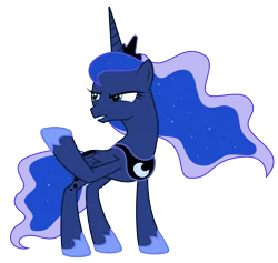 Size: 5511x5227 | Tagged: safe, artist:3luk, derpibooru import, princess luna, pony, luna eclipsed, absurd resolution, simple background, solo, transparent background, vector