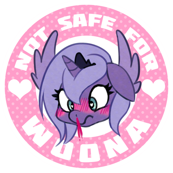 Size: 1000x1000 | Tagged: dead source, safe, artist:jopiter, derpibooru import, princess luna, alicorn, pony, blood, blushing, female, filly, head, nosebleed, not safe for woona, nsfw, solo, spread wings, wingboner, wings, woona, younger