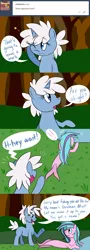 Size: 1280x3558 | Tagged: safe, artist:hummingway, derpibooru import, oc, oc:cerulean mist, oc:swirly shells, unofficial characters only, merpony, pony, unicorn, ask-humming-way, comic, dialogue, duo, speech bubble, tumblr, tumblr comic