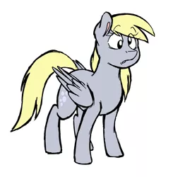 Size: 1784x1820 | Tagged: safe, artist:strangiesleepy, derpibooru import, derpy hooves, pegasus, pony, female, mare, simple background, solo