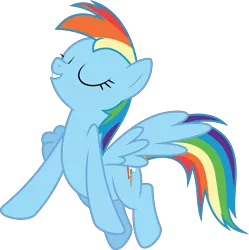 Size: 6400x6417 | Tagged: safe, artist:parclytaxel, derpibooru import, rainbow dash, pegasus, pony, no second prances, .svg available, absurd resolution, eyes closed, female, flying, gritted teeth, mare, simple background, smiling, solo, spread wings, transparent background, vector, wings