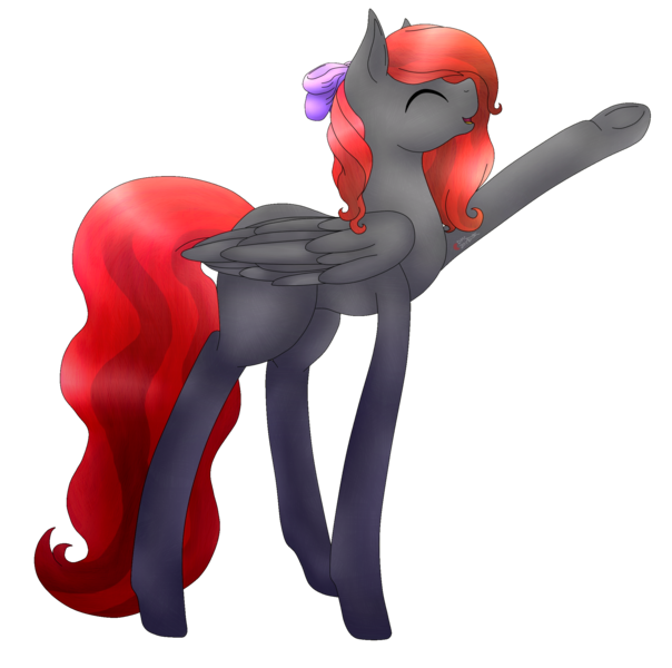 Size: 2120x2105 | Tagged: safe, artist:anxiouslilnerd, derpibooru import, oc, oc:cursed velvet, unofficial characters only, pegasus, pony, commission, paint tool sai, simple background, solo, transparent background