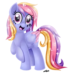 Size: 1246x1341 | Tagged: safe, artist:iheartjapan789, derpibooru import, oc, oc:glittering cloud, unofficial characters only, pony, female, mare, open mouth, raised hoof, simple background, solo, transparent background