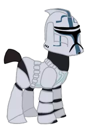 Size: 497x722 | Tagged: safe, artist:ripped-ntripps, derpibooru import, ponified, pony, clone, clone trooper, clone wars, simple background, solo, star wars, transparent background