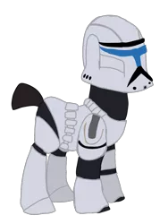 Size: 768x1024 | Tagged: safe, artist:ripped-ntripps, derpibooru import, ponified, pony, clone, clone trooper, clone wars, republic commando, simple background, solo, star wars, transparent background