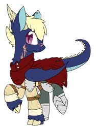 Size: 1779x2369 | Tagged: safe, artist:cloureed, derpibooru import, oc, unofficial characters only, chimera, dragon, pegasus, pony, fallout equestria, simple background, solo