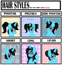 Size: 2000x2080 | Tagged: safe, artist:iheartjapan789, derpibooru import, oc, oc:andrea, unofficial characters only, pony, unicorn, alternate hairstyle, female, hair style meme, mare