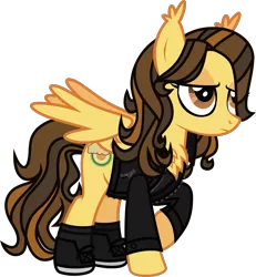 Size: 1204x1305 | Tagged: safe, artist:lightningbolt, derpibooru import, ponified, pegasus, pony, .svg available, almost here, chest fluff, clothes, ear fluff, frown, girly, hair over one eye, jacket, lidded eyes, long mane, male, raised hoof, shirt, shoes, simple background, sneakers, socks, solo, stallion, svg, the academy is..., transparent background, trap, unamused, undershirt, vector, wavy mane, william beckett, zipper