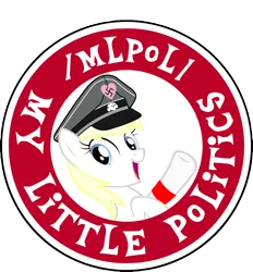 Size: 1875x2021 | Tagged: safe, derpibooru import, oc, oc:aryanne, unofficial characters only, earth pony, pony, /mlp/, /mlpol/, /pol/, 4chan, female, logo, looking at you, mare, nazi, simple background, swastika, transparent background