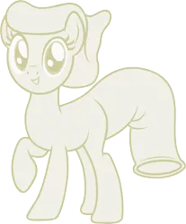 Size: 2705x3263 | Tagged: suggestive, artist:badumsquish, derpibooru import, oc, oc:sheath, ponified, unofficial characters only, condom pony, object pony, original species, pony, female, looking at you, raised hoof, simple background, smiling, solo, transparent background