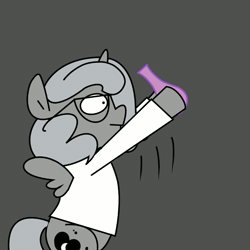 Size: 700x700 | Tagged: animated, artist:frisky, ask genie twilight, bottle, clothes, derpibooru import, egophiliac-ish, female, filly, genie, gif, glasses, lab coat, moonstuck, partial color, princess luna, safe, science woona, shaking, this will end in tears, woona, woonoggles, younger