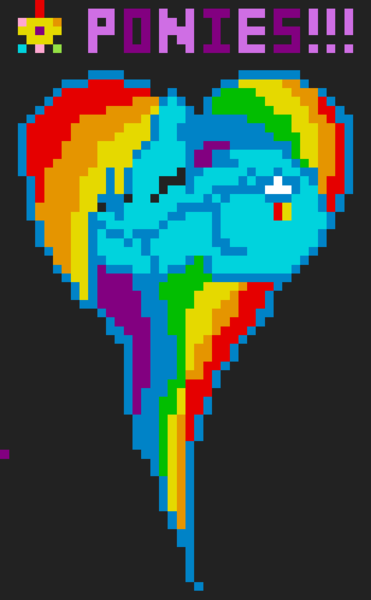 Size: 560x906 | Tagged: april fools, derpibooru import, heart pony, pixel art, rainbow dash, reddit, r/place, safe