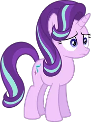 Size: 6400x8660 | Tagged: safe, artist:parclytaxel, derpibooru import, starlight glimmer, pony, unicorn, no second prances, .svg available, absurd resolution, female, frown, mare, oh no, simple background, solo, transparent background, vector, worried