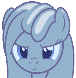 Size: 1027x1058 | Tagged: safe, artist:badumsquish, derpibooru import, oc, oc:tremble, unofficial characters only, goo pony, original species, angry, animated, eye shimmer, female, frown, gif, jiggling, pouting, simple background, solo, sulking