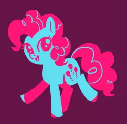 Size: 879x856 | Tagged: safe, artist:mcponyponypony, derpibooru import, pinkie pie, pony, 3 colors only, challenge, color porn, eyestrain warning, limited palette, needs more saturation, smiling, solo