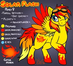 Size: 832x751 | Tagged: artist:felisrandomis, derpibooru import, oc, oc:solar flash, reference sheet, safe, solo, unofficial characters only