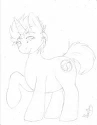 Size: 612x789 | Tagged: safe, artist:anonipony, derpibooru import, oc, unofficial characters only, pony, unicorn, solo, traditional art