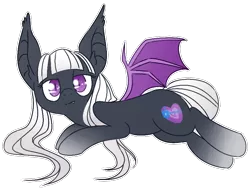 Size: 898x683 | Tagged: safe, artist:tilling-tan, derpibooru import, oc, oc:love bites, unofficial characters only, bat pony, pony, male, simple background, solo, transparent background, trap