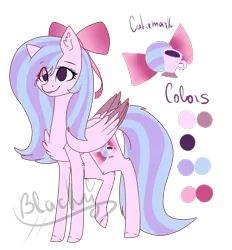 Size: 952x1024 | Tagged: safe, artist:ohsushime, derpibooru import, oc, oc:elizabeth, unofficial characters only, pegasus, pony, female, mare, raised leg, reference sheet, solo