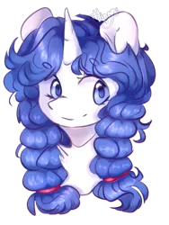 Size: 921x1228 | Tagged: safe, artist:flinrich, derpibooru import, oc, oc:anna, unofficial characters only, pony, unicorn, bust, female, mare, portrait, simple background, solo, transparent background