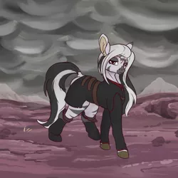 Size: 900x900 | Tagged: artist:alorix, clothes, derpibooru import, fallout equestria, female, oc, oc:acacia, oc:akinyi, safe, solo, unofficial characters only, zebra