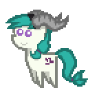 Size: 128x128 | Tagged: safe, artist:pixelanon, derpibooru import, pony, capricorn, female, mare, pixel art, pointy ponies, ponyscopes, simple background, solo, transparent background, zodiac