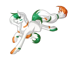 Size: 4412x3539 | Tagged: safe, artist:amazing-artsong, derpibooru import, ponified, earth pony, pony, absurd resolution, colored pupils, female, ireland, mare, nation ponies, raised hoof, simple background, solo, transparent background, underhoof, vanillaswirl6's nation ponies