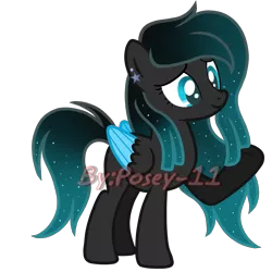Size: 1800x1800 | Tagged: safe, artist:posey-11, derpibooru import, oc, oc:spirit night, unofficial characters only, pegasus, pony, female, mare, simple background, solo, transparent background