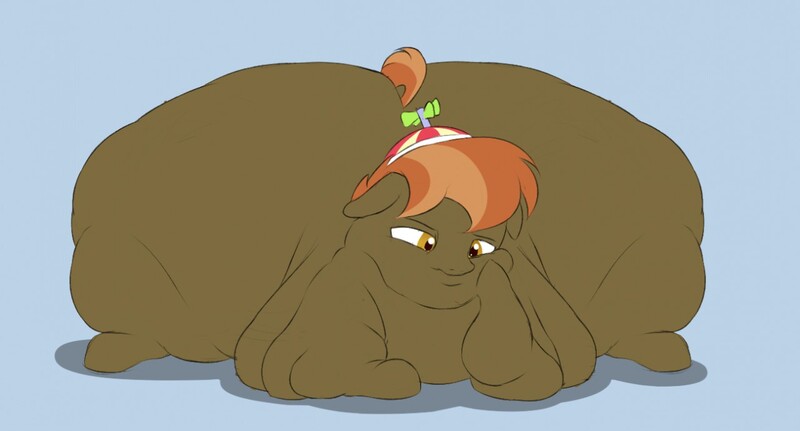 Size: 1280x690 | Tagged: safe, artist:astr0zone, derpibooru import, button mash, pony, bhm, button smash, fat, hat, huge butt, large butt, male, morbidly obese, obese, plot, solo