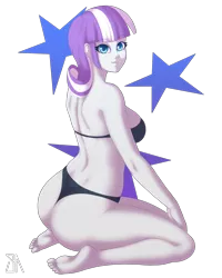 Size: 2400x3000 | Tagged: suggestive, artist:souladdicted, derpibooru import, twilight velvet, equestria girls, ass, barefoot, bikini, black swimsuit, blue eyes, breasts, clothes, equestria girls-ified, feet, female, gilf, kneeling, looking at you, milf, mother, pinup, sexy, simple background, smiling, solo, solo female, stupid sexy twilight velvet, swimsuit, thong swimsuit, transparent background, twibutt velvet