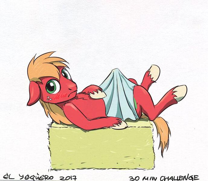 Questionable Artist El Yeguero Derpibooru Import Big Macintosh Earth Pony Pony