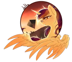 Size: 3097x2663 | Tagged: safe, artist:ruef, derpibooru import, oc, oc:lessi, unofficial characters only, pegasus, pony, fake horn