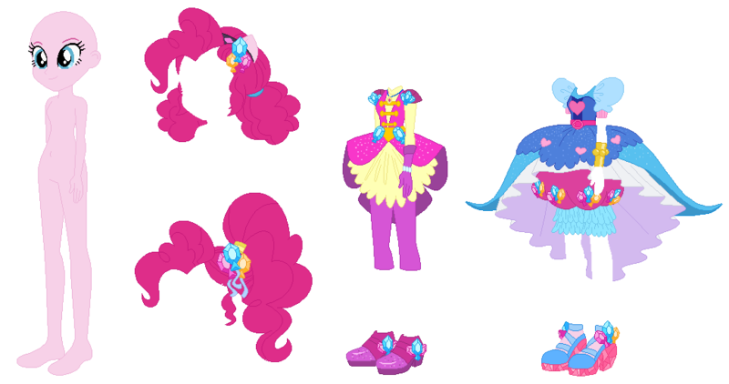 Size: 1034x546 | Tagged: safe, artist:selenaede, derpibooru import, pinkie pie, equestria girls, legend of everfree, base