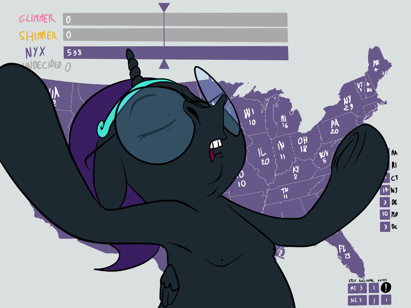 Size: 1600x1200 | Tagged: safe, artist:anontheanon, derpibooru import, starlight glimmer, sunset shimmer, oc, oc:nyx, ponified, unofficial characters only, alicorn, pony, /mlp/, 2016 us presidential election, alicorn oc, armpits, colored, drawthread, eyes closed, female, filly, floppy ears, glasses, gray background, headband, jeb bush, meme, nipples, nudity, open mouth, outstretched arms, simple background, solo, text, underhoof, united states