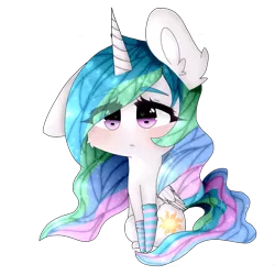 Size: 1024x1024 | Tagged: safe, artist:coockykitty, derpibooru import, princess celestia, alicorn, pony, blushing, chibi, chibilestia, clothes, cute, cutelestia, female, heart eyes, mare, simple background, socks, solo, striped socks, transparent background, wingding eyes