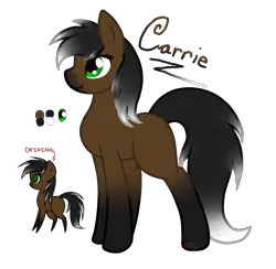 Size: 1721x1677 | Tagged: safe, artist:anxiouslilnerd, derpibooru import, oc, oc:carrie, unofficial characters only, earth pony, horse, pony, female, mare, original vector, reference sheet, simple background, transparent background, vector