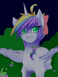 Size: 3024x4032 | Tagged: safe, artist:adetuddymax, derpibooru import, oc, unofficial characters only, alicorn, pony, absurd resolution, alicorn oc, digital art, female, green eyes, looking at you, practice, request, requested art, solo