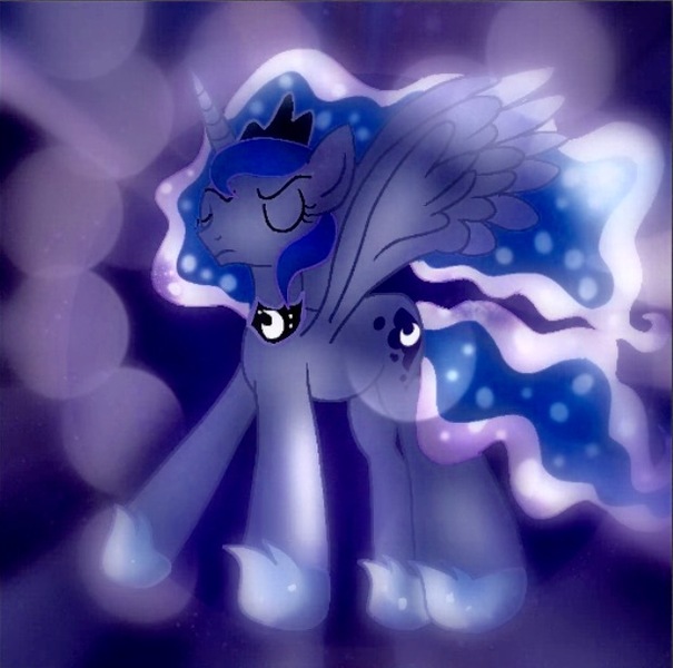 Size: 621x616 | Tagged: safe, artist:doraemonfan4life, derpibooru import, princess luna, alicorn, pony, eyes closed, female, mare, solo