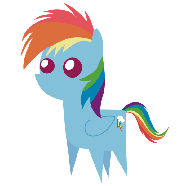 Size: 2500x2500 | Tagged: safe, artist:moonlightfan, derpibooru import, rainbow dash, pegasus, pony, female, filly, filly rainbow dash, pointy ponies, simple background, transparent background