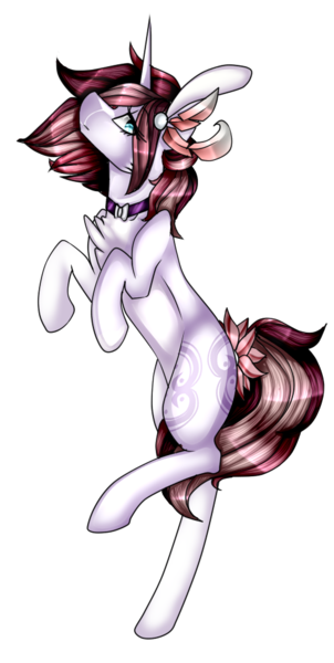 Size: 508x1009 | Tagged: safe, artist:xxmissteaxx, derpibooru import, oc, oc:pastel blood, unofficial characters only, pony, unicorn, chest fluff, female, mare, simple background, solo, standing, standing on one leg, transparent background