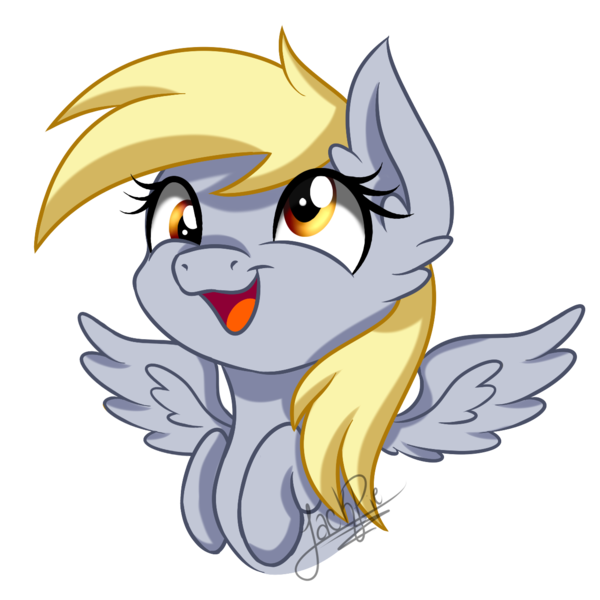 Size: 1300x1300 | Tagged: safe, artist:jack-pie, derpibooru import, derpy hooves, pegasus, pony, cute, female, happy, mare, open mouth, simple background, smiling, solo, transparent background