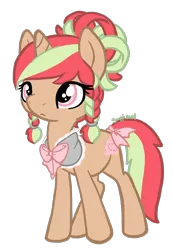 Size: 1600x2311 | Tagged: safe, artist:coffeecuppup, derpibooru import, oc, oc:thimble, unofficial characters only, pony, unicorn, bow, clothes, female, mare, simple background, solo, tail bow, transparent background