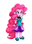 Size: 115x155 | Tagged: artist:sakuyamon, derpibooru import, human, humanized, pinkie pie, pixel art, pony coloring, safe, simple background, solo, sprite, tailed humanization, transparent background