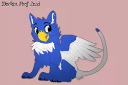 Size: 3000x2000 | Tagged: safe, artist:dookin, derpibooru import, oc, oc:clyne griffon, unofficial characters only, demigryph, gryphon, hybrid, cute, fanart, fluffy, solo