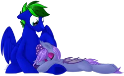 Size: 1024x632 | Tagged: safe, artist:kellythedrawinguni, derpibooru import, oc, oc:circuit breaker, oc:torpid astrum, unofficial characters only, bat pony, pegasus, pony, female, hat, male, mare, nightcap, simple background, sleeping, stallion, transparent background