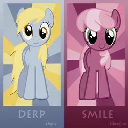 Size: 2048x2048 | Tagged: safe, artist:waranto, derpibooru import, cheerilee, derpy hooves, pegasus, pony, female, mare, poster