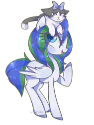 Size: 1077x1428 | Tagged: safe, artist:misspinka, derpibooru import, oc, oc:sky scraper, unofficial characters only, cat, pegasus, pony, female, mare, simple background, transparent background