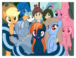 Size: 3592x2750 | Tagged: safe, artist:badumsquish, derpibooru import, applejack, trixie, oc, oc:adrianna, oc:candes, oc:cuddlhu, oc:firginia, oc:generic messy hair anime anon, oc:groot, oc:hickey, oc:kalianne, oc:mattie, oc:mave, oc:quiddity, oc:tremble, ponified, alp-luachra, bug pony, earth pony, gakpony, goo pony, human, hybrid, lamia, lamp pony, monster pony, object pony, original species, pony, satyr, sea pony, tatzlpony, :o, applejack's hat, baby, baby pony, badumsquish's 1000'th image, bed bug, bedroom eyes, bipedal, blushing, c:, choker, coils, cowboy hat, curtains, cute, cute little fangs, ear fluff, eyes closed, fangs, female, filly, green sclera, grin, group, hand on shoulder, happy, hat, holding a pony, hug, lidded eyes, long hair, looking at you, mare, melting, milestone, non pony, open mouth, parent:anon, parent:oc:anon, parent:oc:generic messy hair anime anon, parent:timber wolf, photo, pony hat, ponysuit, pose, raised hoof, red eyes, scared, sleeping, slime, smiling, smirk, species swap, surprised, table, tail hold, tatzljack, tentacles, thank you, tiny, tiny ponies, tongue out, trixiechidna, wall of tags, waving, wide eyes, window